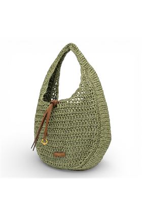 Borsa Gianni Chiarini in paglia crochet colore verde pistacchio. GIANNI CHIARINI | 11954-TAIGA